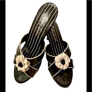 Slinky Brand Black and White Shoes NWOT